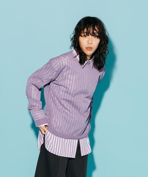 CITEN（シテン）の「＜CITEN＞オーバーサイズドシャツ ストライプ