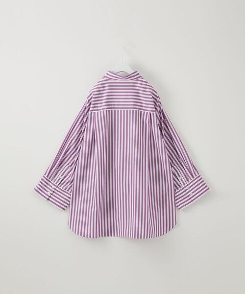 CITEN（シテン）の「＜CITEN＞オーバーサイズドシャツ ストライプ（シャツ/ブラウス・レディース・ロイヤルブルー/パープル・FREE）」の22枚目の写真