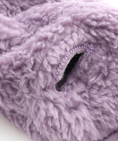 algy（アルジー）の「【あったか素材】スマホ対応ボアミトン（手袋・キッズ・チャコール/ラベンダー/アイボリー・FREE）」の5枚目の写真