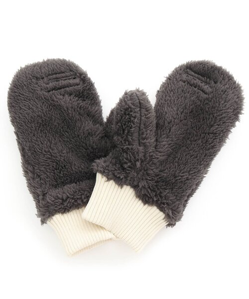 algy（アルジー）の「【あったか素材】スマホ対応ボアミトン（手袋・キッズ・チャコール/ラベンダー/アイボリー・FREE）」の9枚目の写真