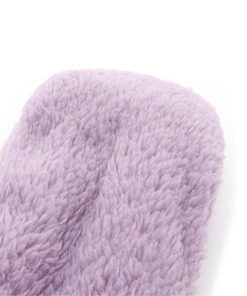 algy（アルジー）の「【あったか素材】スマホ対応ボアミトン（手袋・キッズ・チャコール/ラベンダー/アイボリー・FREE）」の12枚目の写真