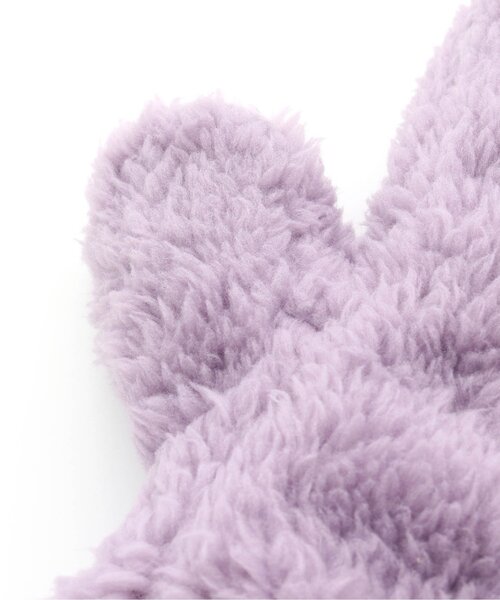 algy（アルジー）の「【あったか素材】スマホ対応ボアミトン（手袋・キッズ・チャコール/ラベンダー/アイボリー・FREE）」の14枚目の写真