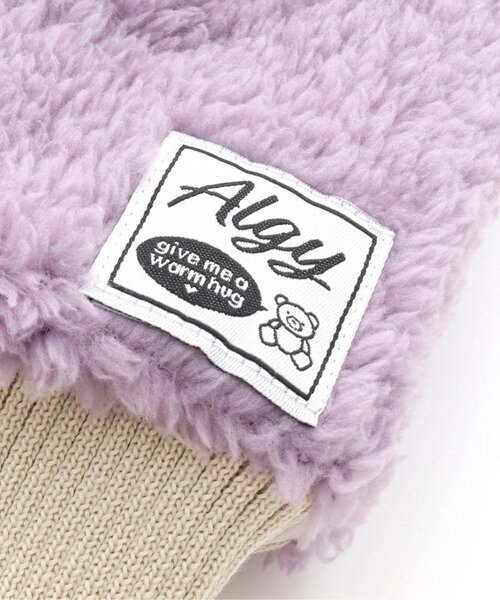 algy（アルジー）の「【あったか素材】スマホ対応ボアミトン（手袋・キッズ・チャコール/ラベンダー/アイボリー・FREE）」の15枚目の写真