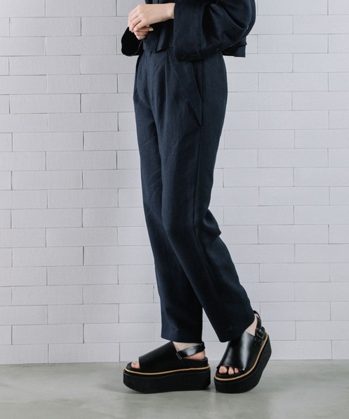 MARECHAL TERRE(マルシャルテル)の「リネンパンツ(その他パンツ・レディース・グリーン系/ラベンダー/ネイビー/ベージュ・SMALL/MEDIUM)」の3枚目の写真