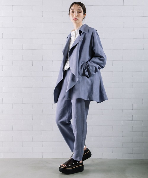 MARECHAL TERRE(マルシャルテル)の「リネンパンツ(その他パンツ・レディース・グリーン系/ラベンダー/ネイビー/ベージュ・SMALL/MEDIUM)」の7枚目の写真