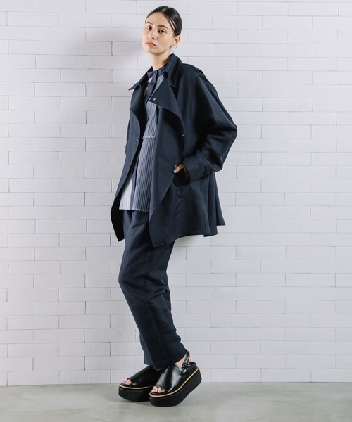 MARECHAL TERRE(マルシャルテル)の「リネンパンツ(その他パンツ・レディース・グリーン系/ラベンダー/ネイビー/ベージュ・SMALL/MEDIUM)」の12枚目の写真