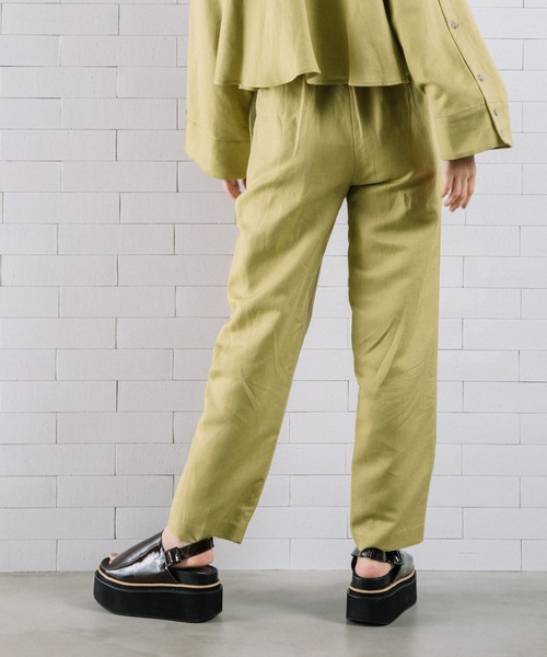MARECHAL TERRE(マルシャルテル)の「リネンパンツ(その他パンツ・レディース・グリーン系/ラベンダー/ネイビー/ベージュ・SMALL/MEDIUM)」の14枚目の写真