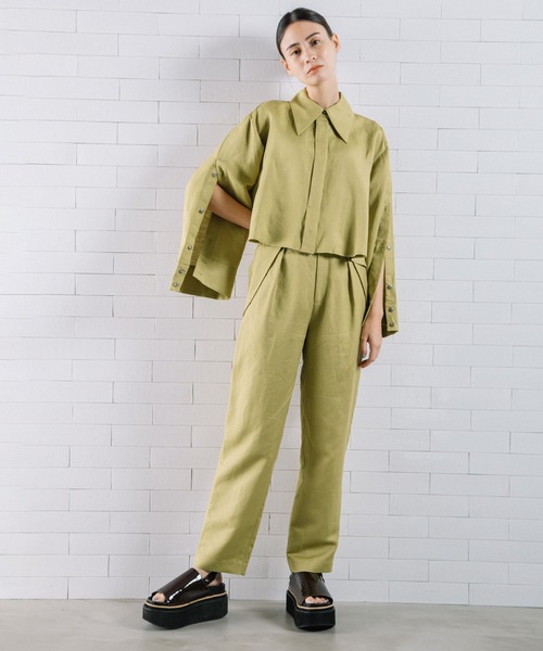 MARECHAL TERRE(マルシャルテル)の「リネンパンツ(その他パンツ・レディース・グリーン系/ラベンダー/ネイビー/ベージュ・SMALL/MEDIUM)」の15枚目の写真