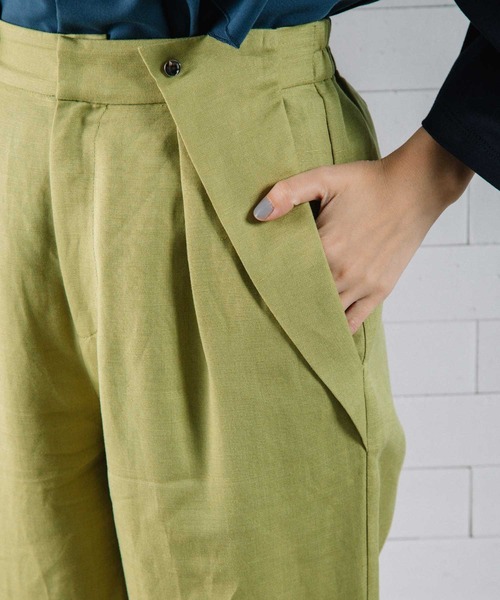 MARECHAL TERRE(マルシャルテル)の「リネンパンツ(その他パンツ・レディース・グリーン系/ラベンダー/ネイビー/ベージュ・SMALL/MEDIUM)」の18枚目の写真