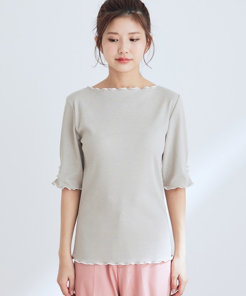 vis-`a-vis（ビサビ）の「【WEB限定】マーメイドジャンパースカート×袖パールトップスのレディーコーデセット（ジャンパースカート・レディース・その他/その他2/その他3・M）」の14枚目の写真