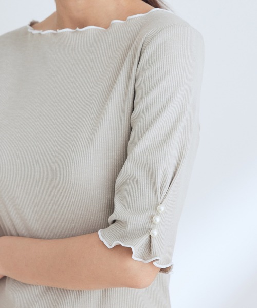 vis-`a-vis（ビサビ）の「【WEB限定】マーメイドジャンパースカート×袖パールトップスのレディーコーデセット（ジャンパースカート・レディース・その他/その他2/その他3・M）」の7枚目の写真
