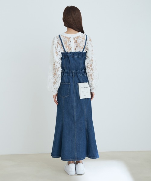 vis-`a-vis（ビサビ）の「【WEB限定】マーメイドジャンパースカート×袖パールトップスのレディーコーデセット（ジャンパースカート・レディース・その他/その他2/その他3・M）」の13枚目の写真