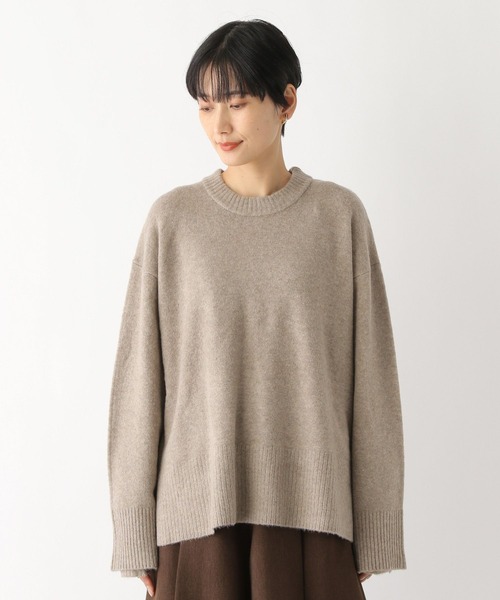 LEPSIM（レプシィム）の「7ゲージアームウォーマー付きニット　182208（ニット/セーター・レディース・ブラウン/ライトパープル・FREE）」の8枚目の写真