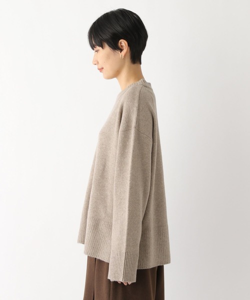 LEPSIM（レプシィム）の「7ゲージアームウォーマー付きニット　182208（ニット/セーター・レディース・ブラウン/ライトパープル・FREE）」の9枚目の写真