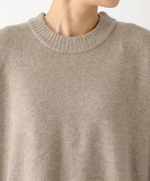 LEPSIM（レプシィム）の「7ゲージアームウォーマー付きニット　182208（ニット/セーター・レディース・ブラウン/ライトパープル・FREE）」の11枚目の写真