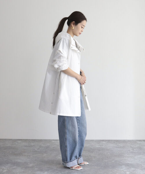 fredy emue（フレディエミュ）の「2WAYフーディミディ丈ブルゾン（ブルゾン・レディース・ネイビー/オフホワイト/カーキ・38）」の22枚目の写真