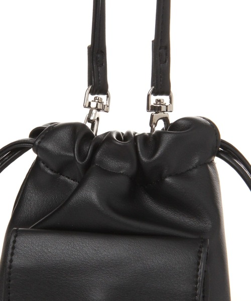 LAKOLE（ラコレ）の「2WAY巾着ショルダーバッグ / 177620（ショルダーバッグ・メンズ・グリーン/ブラック/アイボリー・FREE）」の7枚目の写真