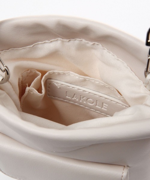 LAKOLE（ラコレ）の「2WAY巾着ショルダーバッグ / 177620（ショルダーバッグ・メンズ・グリーン/ブラック/アイボリー・FREE）」の14枚目の写真