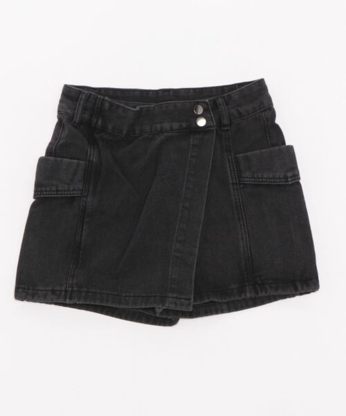 meJane（ミージェーン）の「ハイウエストデニムラップスカパン（デニムスカート・レディース・ブルー/スミクロ・S/M/L）」の16枚目の写真