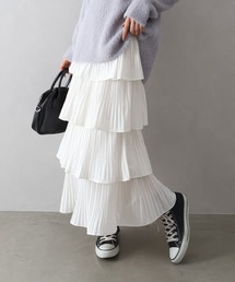 SpRay（スプレイ）の「プリーツティアードフリルロングスカート（スカート）」