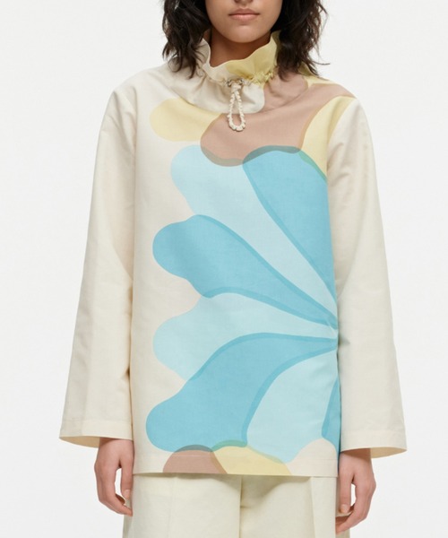 marimekko（マリメッコ）の「Meduusa / Futuuri cotton-linen blouse 