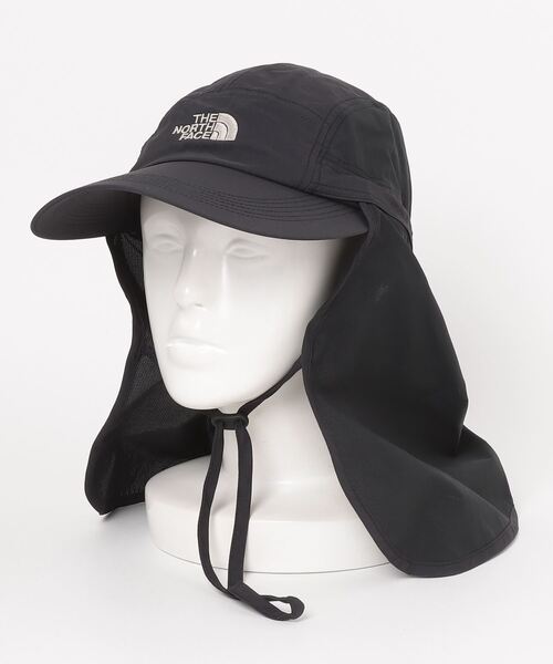 THE NORTH FACE(ザノースフェイス)の「THE NORTH FACE/ザ・ノース・フェイス キャップ SUNSHIELD CAP 紫外線対策 NN02308(キャップ・メンズ・ブラック/ベージュ・M/L)」の11枚目の写真