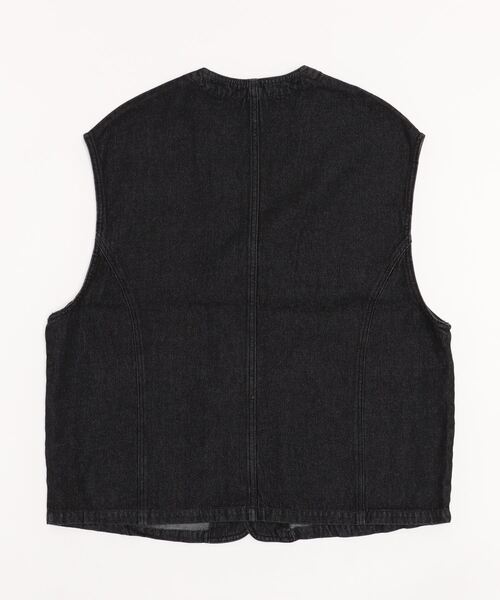 JOHN'S CLOSET（ジョンズクローゼット）の「【i】12ozデニム ワークベスト（ベスト・メンズ・ケミカルウォッシュ/インディゴブルー/ライトブルー/ブラック/ブラック系その他・MEDIUM/LARGE）」の21枚目の写真