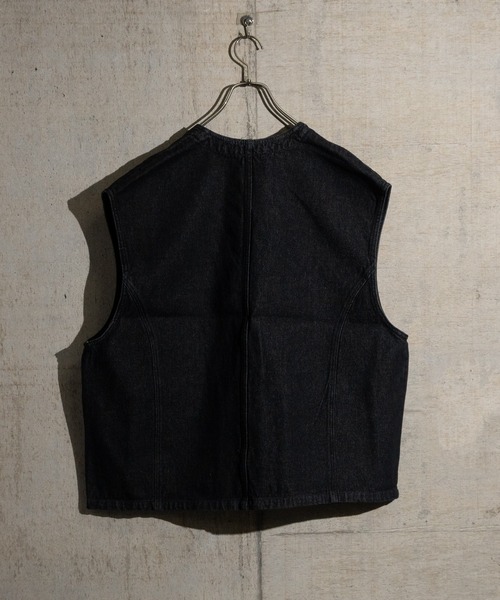 JOHN'S CLOSET（ジョンズクローゼット）の「【i】12ozデニム ワークベスト（ベスト・メンズ・ケミカルウォッシュ/インディゴブルー/ライトブルー/ブラック/ブラック系その他・MEDIUM/LARGE）」の13枚目の写真