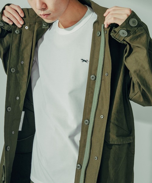 PENNEYS（ぺニーズ）の「『XLサイズ/WEB限定』『別注』PENNEYS×DOORS　THEFOX鹿の子ロングスリーブTEE（Tシャツ/カットソー・メンズ・ホワイト/グレー/グリーン/ネイビー・MEDIUM/LARGE/X-LARGE）」の5枚目の写真