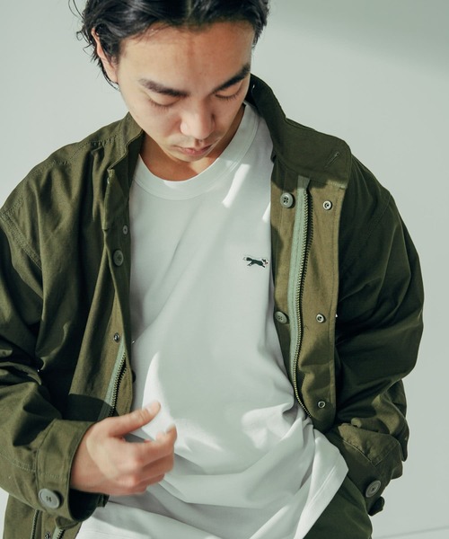 PENNEYS（ぺニーズ）の「『XLサイズ/WEB限定』『別注』PENNEYS×DOORS　THEFOX鹿の子ロングスリーブTEE（Tシャツ/カットソー・メンズ・ホワイト/グレー/グリーン/ネイビー・MEDIUM/LARGE/X-LARGE）」の6枚目の写真