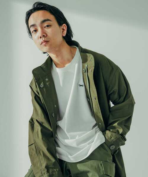 PENNEYS（ぺニーズ）の「『XLサイズ/WEB限定』『別注』PENNEYS×DOORS　THEFOX鹿の子ロングスリーブTEE（Tシャツ/カットソー・メンズ・ホワイト/グレー/グリーン/ネイビー・MEDIUM/LARGE/X-LARGE）」の8枚目の写真