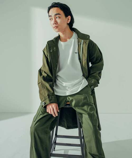 PENNEYS（ぺニーズ）の「『XLサイズ/WEB限定』『別注』PENNEYS×DOORS　THEFOX鹿の子ロングスリーブTEE（Tシャツ/カットソー・メンズ・ホワイト/グレー/グリーン/ネイビー・MEDIUM/LARGE/X-LARGE）」の11枚目の写真