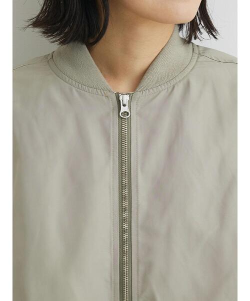 Green　Parks（グリーンパークス）の「袖ギャザーMA-1ブルゾン（ブルゾン・レディース・ベージュ/カーキ・FREE）」の19枚目の写真
