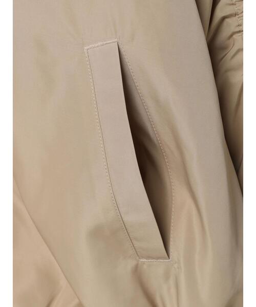 Green　Parks（グリーンパークス）の「袖ギャザーMA-1ブルゾン（ブルゾン・レディース・ベージュ/カーキ・FREE）」の17枚目の写真