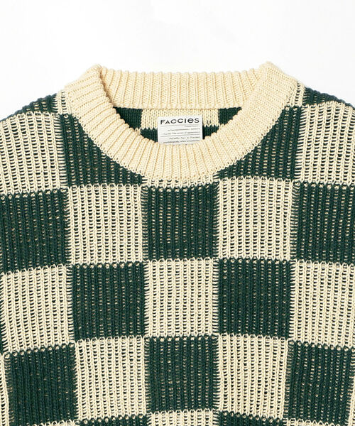 FACCIES（ファチーズ）の「FACCIES / Checkered Flag Knit（ニット 