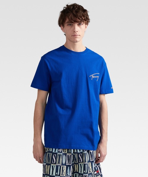 tommy jeans（トミー ジーンズ）の「クラシックシグネチャーTシャツ（Tシャツ/カットソー・メンズ・ブラック/マルチ/ベージュ/グレー・SMALL/MEDIUM/LARGE/X-LARGE）」の4枚目の写真