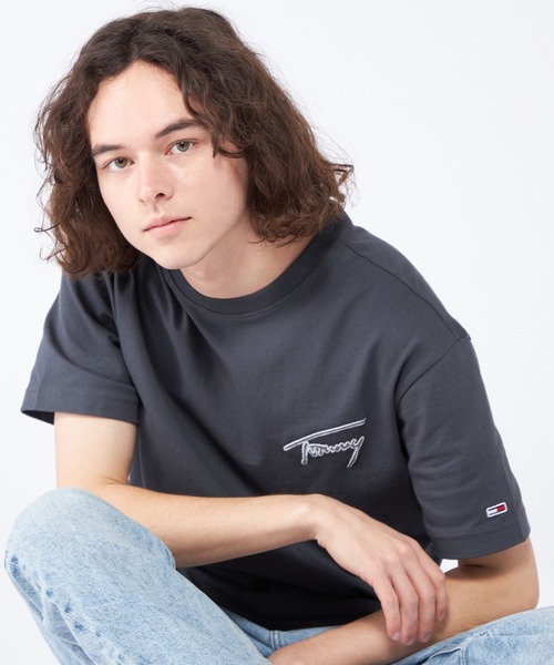 tommy jeans（トミー ジーンズ）の「クラシックシグネチャーTシャツ（Tシャツ/カットソー・メンズ・ブラック/マルチ/ベージュ/グレー・SMALL/MEDIUM/LARGE/X-LARGE）」の17枚目の写真