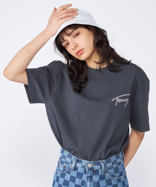 tommy jeans（トミー ジーンズ）の「クラシックシグネチャーTシャツ（Tシャツ/カットソー・メンズ・ブラック/マルチ/ベージュ/グレー・SMALL/MEDIUM/LARGE/X-LARGE）」の19枚目の写真