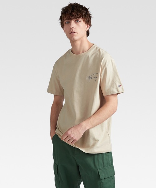 tommy jeans（トミー ジーンズ）の「クラシックシグネチャーTシャツ（Tシャツ/カットソー・メンズ・ブラック/マルチ/ベージュ/グレー・SMALL/MEDIUM/LARGE/X-LARGE）」の15枚目の写真