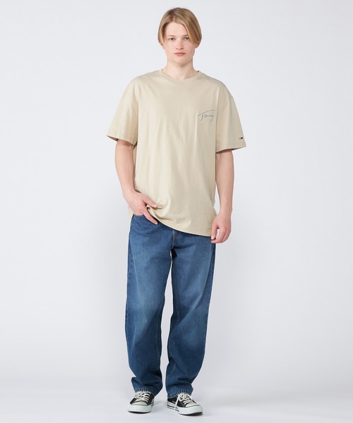 tommy jeans（トミー ジーンズ）の「クラシックシグネチャーTシャツ（Tシャツ/カットソー・メンズ・ブラック/マルチ/ベージュ/グレー・SMALL/MEDIUM/LARGE/X-LARGE）」の12枚目の写真