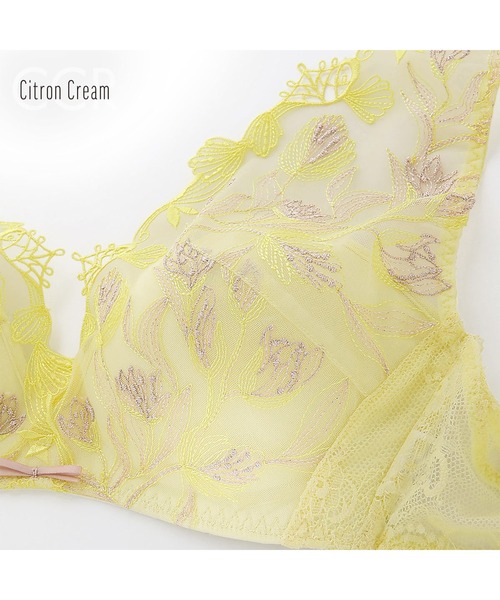 mignon la vie a duex(ミニヨン ラヴィアドゥ)の「【Shell&Tulip/シェル&チューリップ】ブラレット ノンワイヤーブラ 単品(ブラジャー・レディース・ライトブラウン/ネイビー/イエロー・M/L/LL)」の16枚目の写真