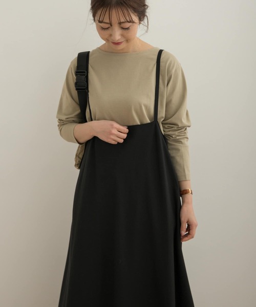 URBAN RESEARCH DOORS（アーバンリサーチドアーズ）の「サスペンダーフレアスカート（スカート・レディース・ベージュ/ブラック/ライトベージュ・MEDIUM）」の17枚目の写真