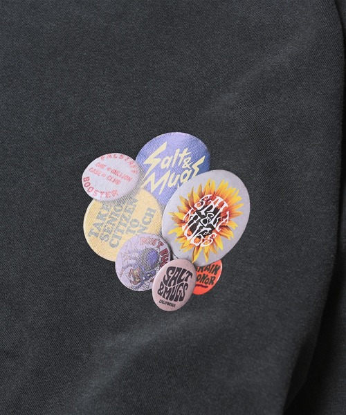 SALT&MUGS(ソルトアンドマグス)の「SUN FLOWER LST(Tシャツ/カットソー・メンズ・ブラック/ホワイト・SMALL/MEDIUM/LARGE/X-LARGE)」の6枚目の写真