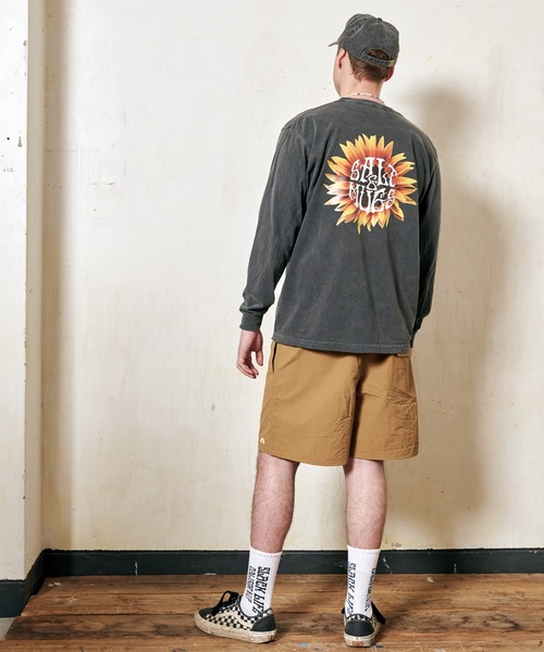 SALT&MUGS(ソルトアンドマグス)の「SUN FLOWER LST(Tシャツ/カットソー・メンズ・ブラック/ホワイト・SMALL/MEDIUM/LARGE/X-LARGE)」の15枚目の写真