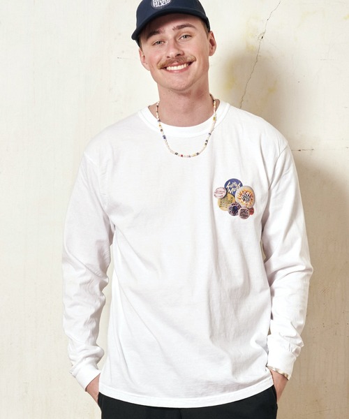 SALT&MUGS(ソルトアンドマグス)の「SUN FLOWER LST(Tシャツ/カットソー・メンズ・ブラック/ホワイト・SMALL/MEDIUM/LARGE/X-LARGE)」の10枚目の写真