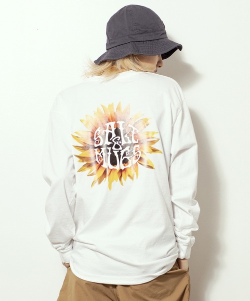 SALT&MUGS(ソルトアンドマグス)の「SUN FLOWER LST(Tシャツ/カットソー・メンズ・ブラック/ホワイト・SMALL/MEDIUM/LARGE/X-LARGE)」の12枚目の写真