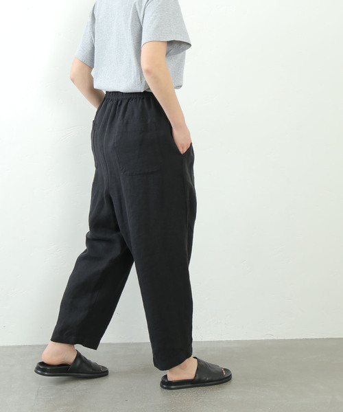 黒 ベルベットワイドパンツ Journalstandard luxe ベルギーリネンツイル テーパーパンツ（その他パンツ）｜JOURNAL