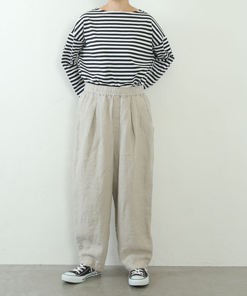 ベルギーリネンツイル テーパーパンツ（その他パンツ）｜journal