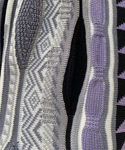 CIAOPANIC(チャオパニック)の「ジャガードVネックニットベスト(ベスト・メンズ・ブルー/ブラック/オレンジ・FREE)」の15枚目の写真