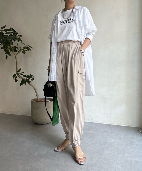 DouDou（ドゥドゥ）の「【WEB限定】シアーBIGシャツ（シャツ/ブラウス・レディース・ネイビー/オフホワイト/ブルー・FREE）」の14枚目の写真